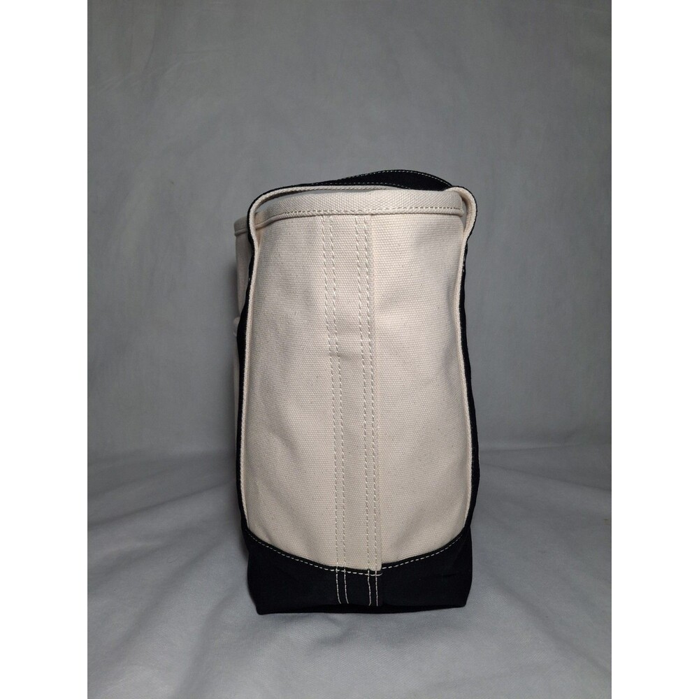 Lands End Medium 5 Pocket Open Top Canvas Tote Bag Black 17"Wx6"Dx13.5"H - Picture 4 of 8